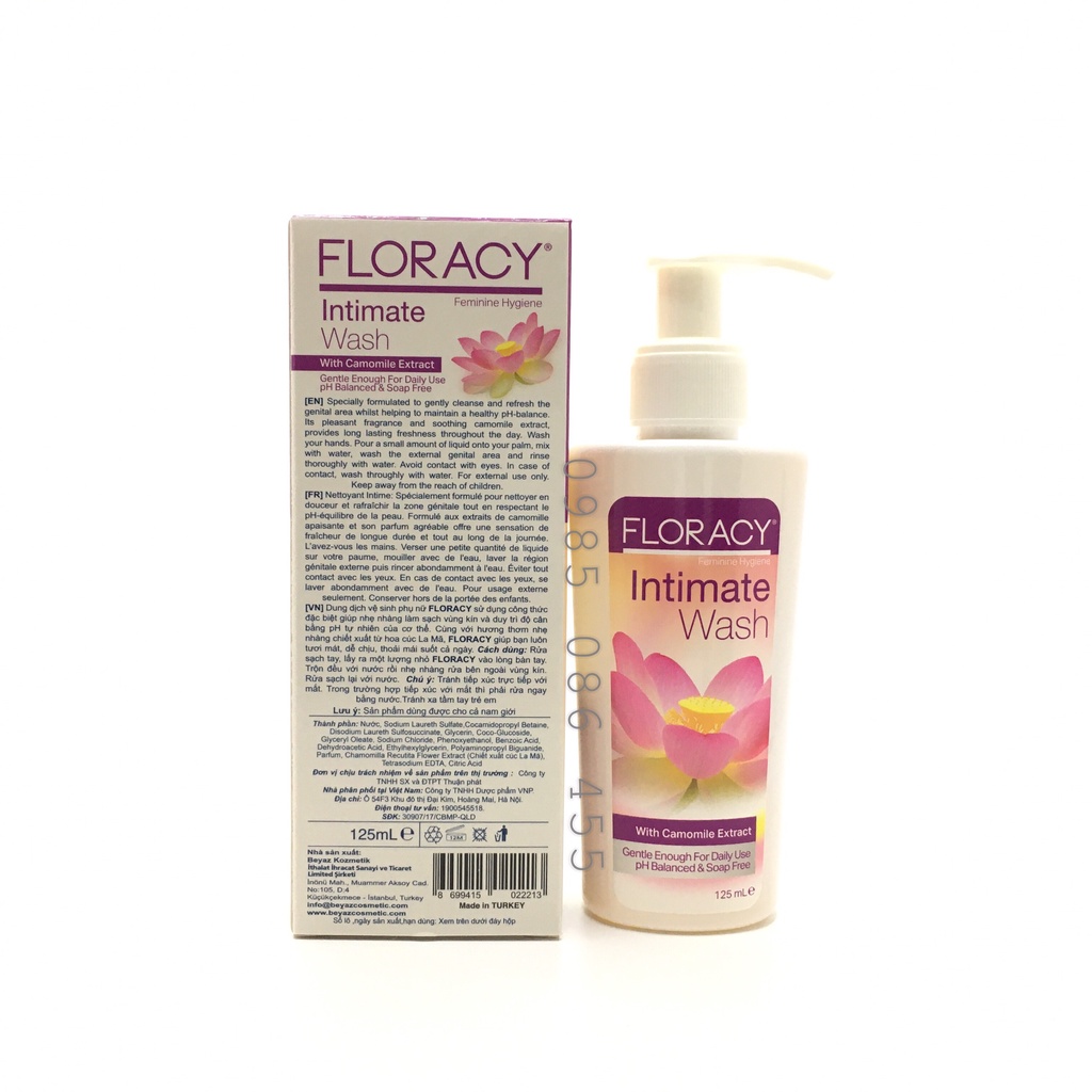 Floracy dung dịch vệ sinh phụ nữ 125ml