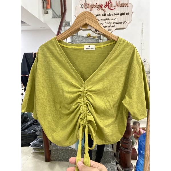 Áo bigsize rut croptop eo 100kg đổ laii