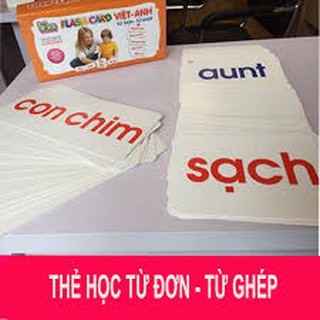 Thẻ học từ đơn và từ ghép cho con học chữ ngay từ mẫu giáo