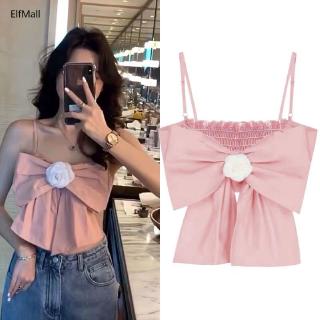 Áo Hai Dây Phối Nơ Thiết Kế Quyến Rũ Dành Cho Nữ