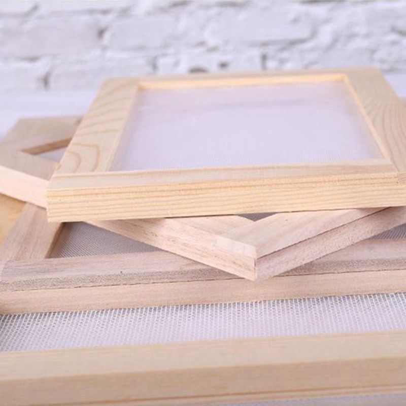 Khung lưới làm giấy tái chế handmade