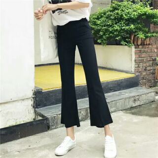 Quần ống loe có xẻ ulzzang