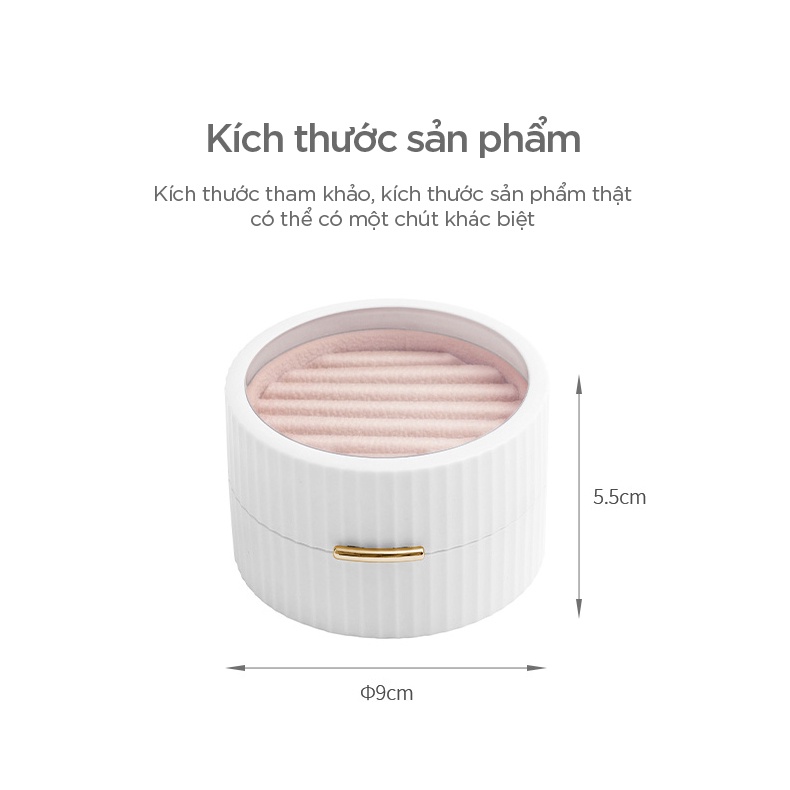 Hộp đựng trang sức Macaron sang trọng, nhỏ gọn bỏ túi tiện lợi FASOLA FSLYF-125