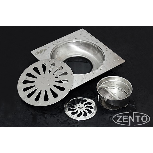 Phễu thoát sàn chống mùi hôi inox Zento TS201-L