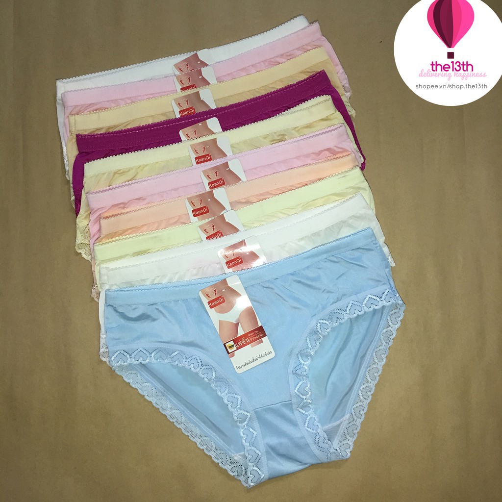 COMBO 4 Quần Lót Nữ - Quần chip nữ ren thêu quyến rũ chất liệu cotton nhẹ nhàng thoải mái FreeSize Dưới 62kg