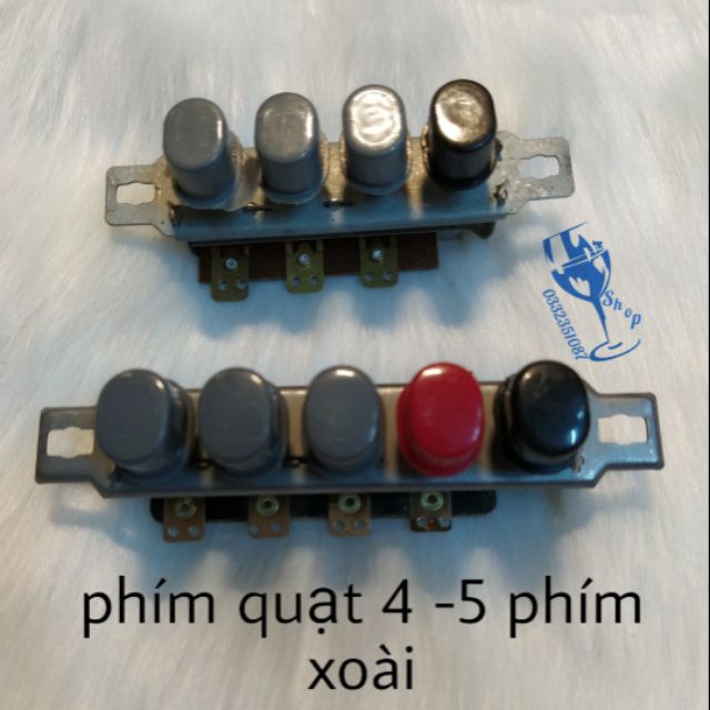 Phím quạt 4 nút xoài - phím 5 nút xoài