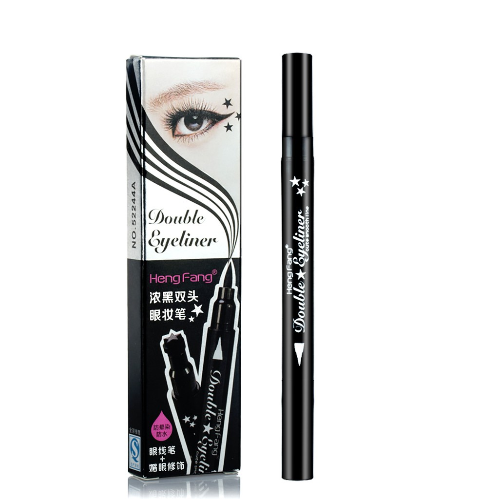 Hengfang 2 in 1 Liquid Eyeliner Stamp Waterproof Long-lasting Tattoo Pen Cosmetics 2,5g | BigBuy360 - bigbuy360.vn