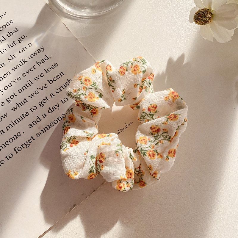 Dây Buộc Tóc Họa Tiết Hoa Thời Trang Nữ Tính