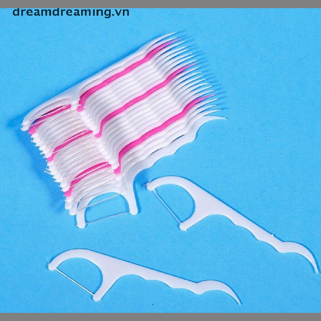 (Hàng Mới Về) Hộp 25 Tăm Xỉa Răng Bằng Nhựa