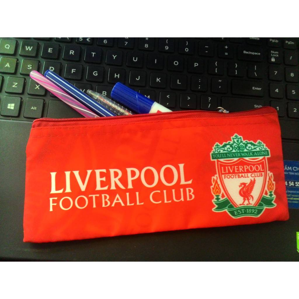 Túi bóp đựng bút clb bóng đá MU arsenal chelsea Liverpool Real madrid Barcelona