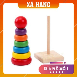 [XẢ HÀNG GIÁ GỐC] Đồ chơi Bộ Xếp Tháp Cầu Vồng (Cỡ Đại)
