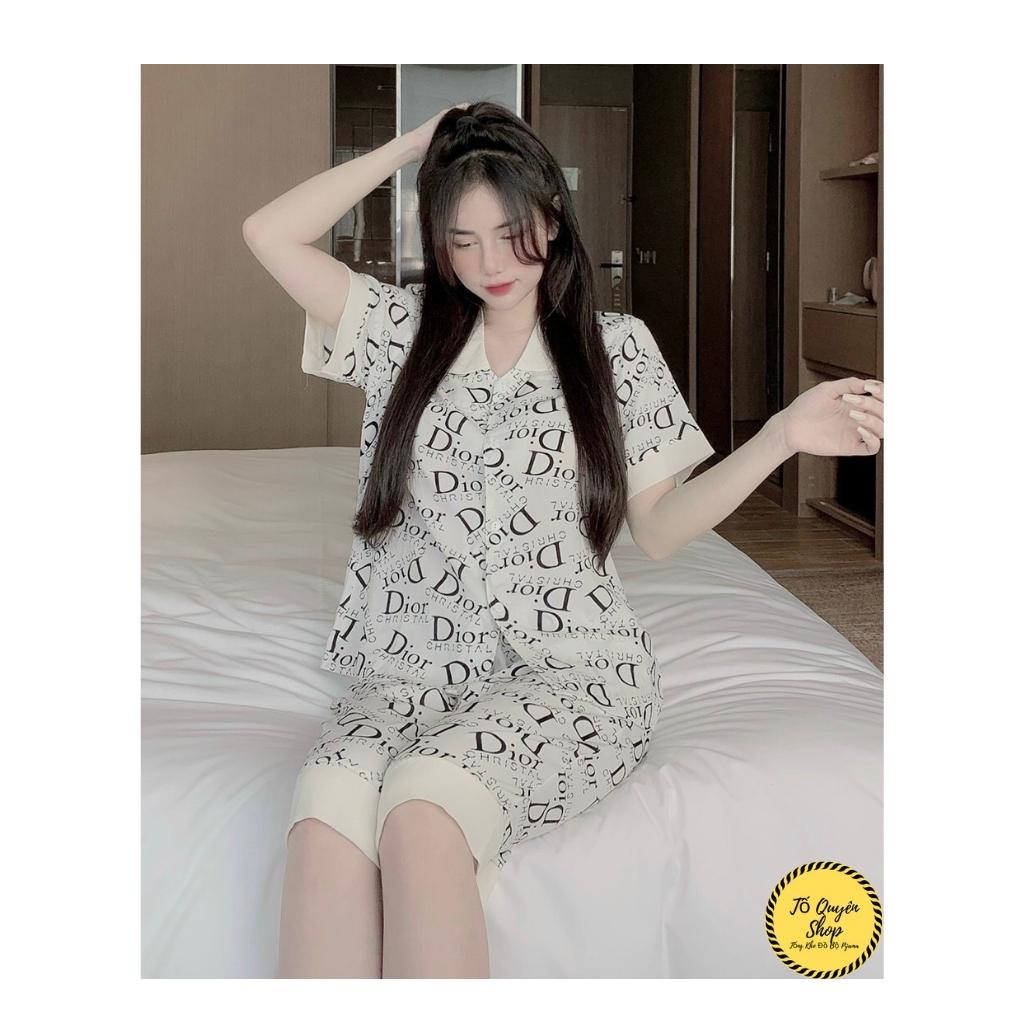 Set Kẻ Caro 🔥FREESHIP🔥 Bộ Đồ Ngủ Quần Ngố - Bộ Lụa Satin Vàng - Xanh Ngọc BN21.1