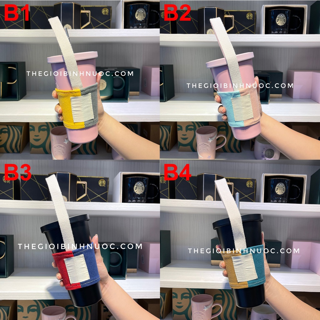 Túi Đựng Bình Nước Ly Trà Sữa Có Quai Xách