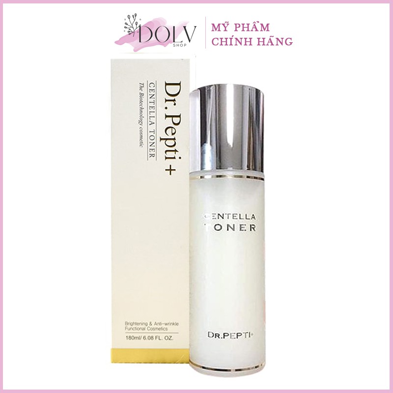 Toner Căng Bóng DR.PEPTI Hàn Quốc 180ml mẫu mới nhất có vòi gấp đôi lượng pepti