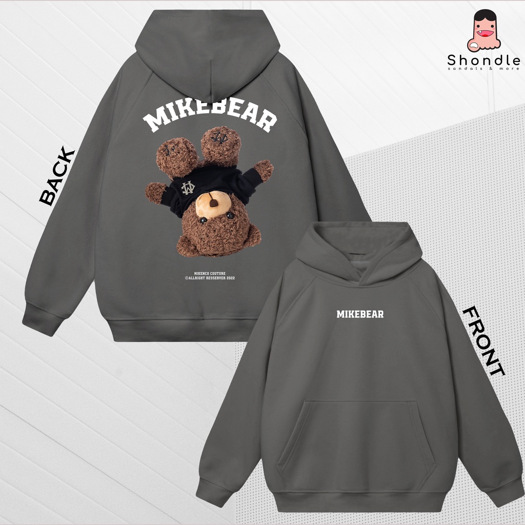Áo Hoodie MikeBear Nỉ Bông Dày 2 lớp Unisex 2022