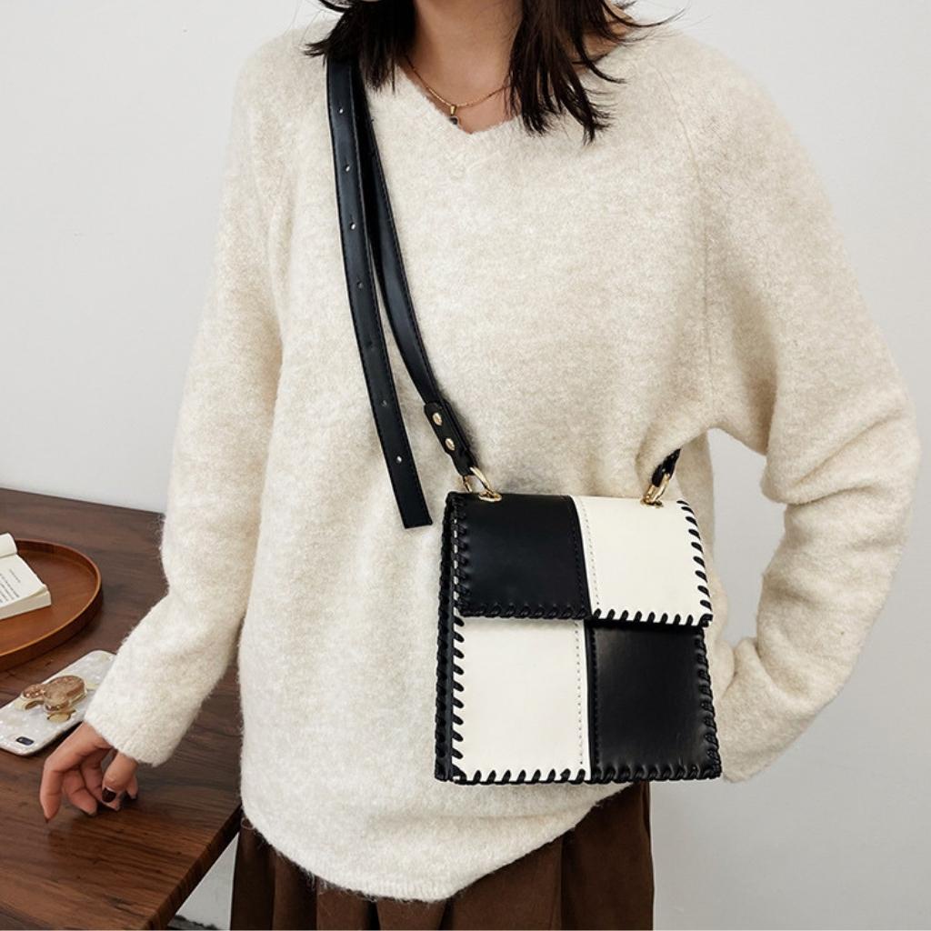 Túi tự làm, Túi handmade tự đan DA16 da PU Kawaii_Handmade