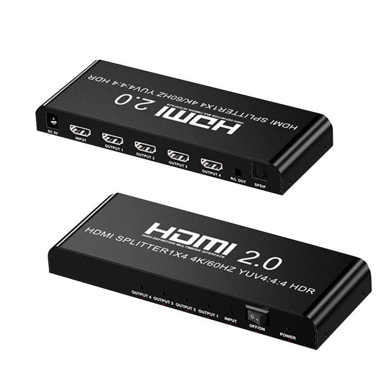 Bộ Chia Cổng Hdmi 4k 60 Hz 1 In 4 Out Hdmi2.0 Cho Laptop Ps4 Ps3 Hdtv Xbox Eu