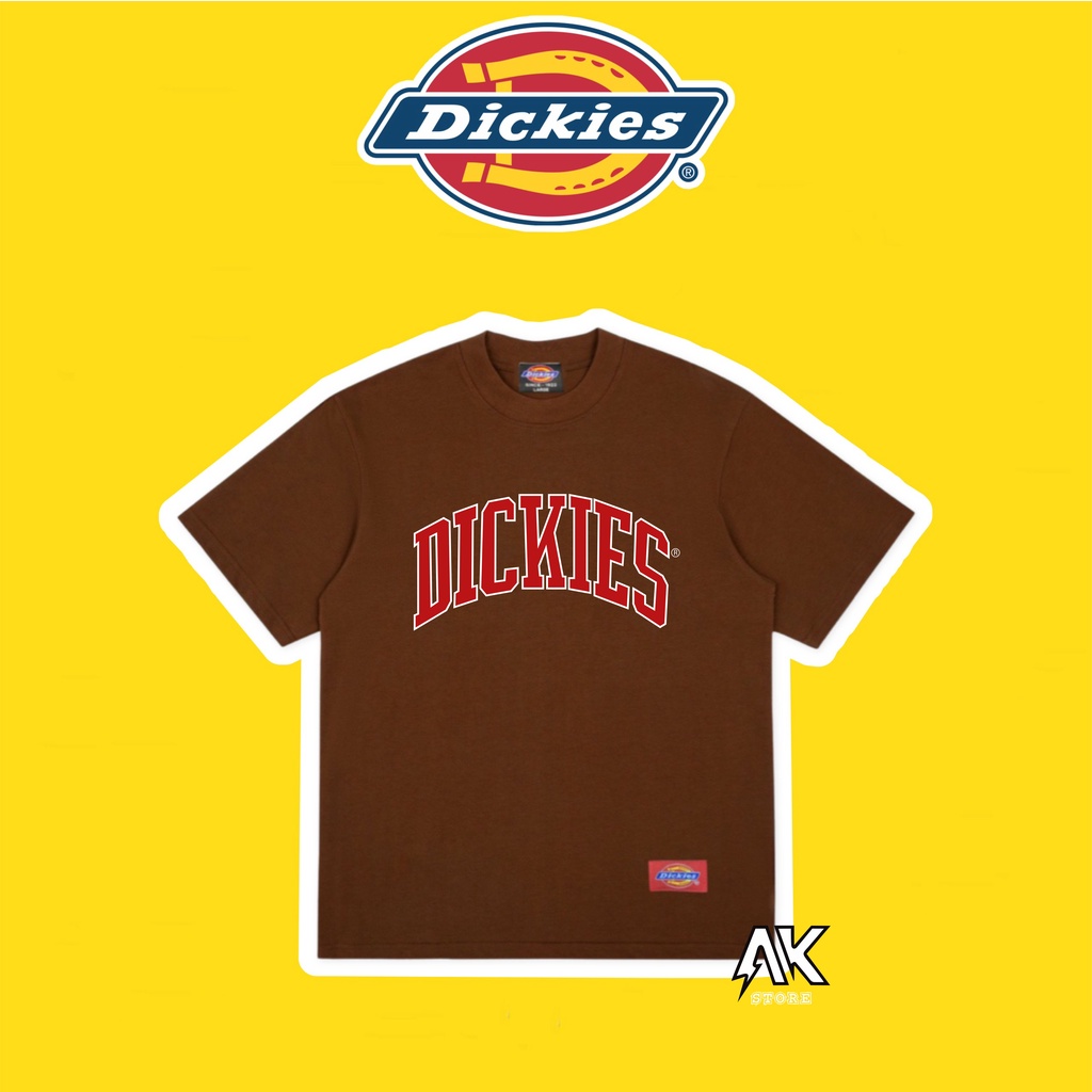 Áo Thun Tay Lỡ unisex Tshirt Dickies Màu Nâu - Áo thun Dickies Nam Nữ Link 5