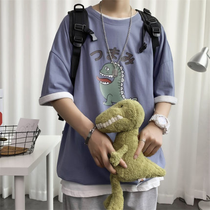 Áo Thun Tay Ngắn Size M-5XL Thời Trang Năng Động Trẻ Trung Dành Cho Nam