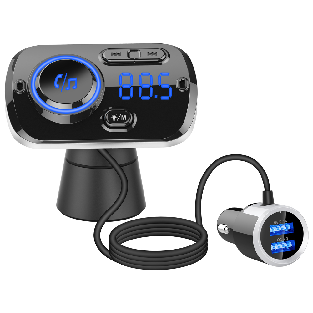 Bộ phát sóng FM trên ô tô Bộ sạc ô tô Bluetooth 5.0 USB Gọi điện thoại rảnh tay Máy nghe nhạc MP3