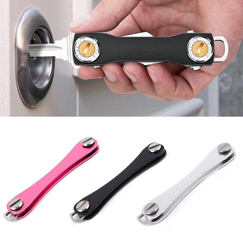 Giá Đỡ Bánh Răng EDC Bằng Kim Loại Có Móc Khóa Thông Minh