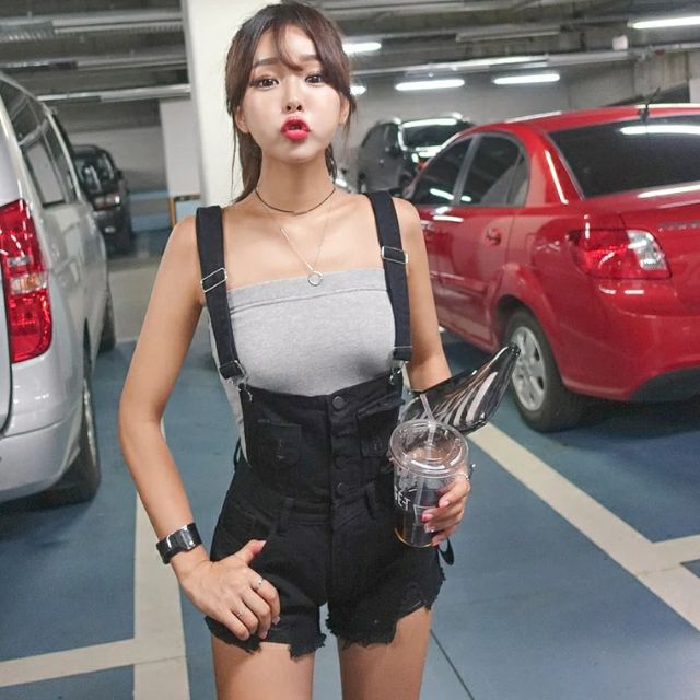 Quần yếm jean đùi cao cấp MDV110304 | BigBuy360 - bigbuy360.vn