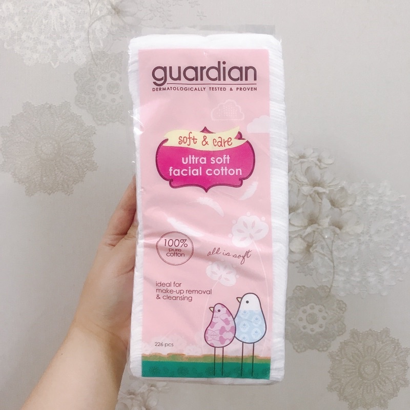 Bông Tẩy Trang Guardian Ultra Soft Facial Cotton 260 Miếng