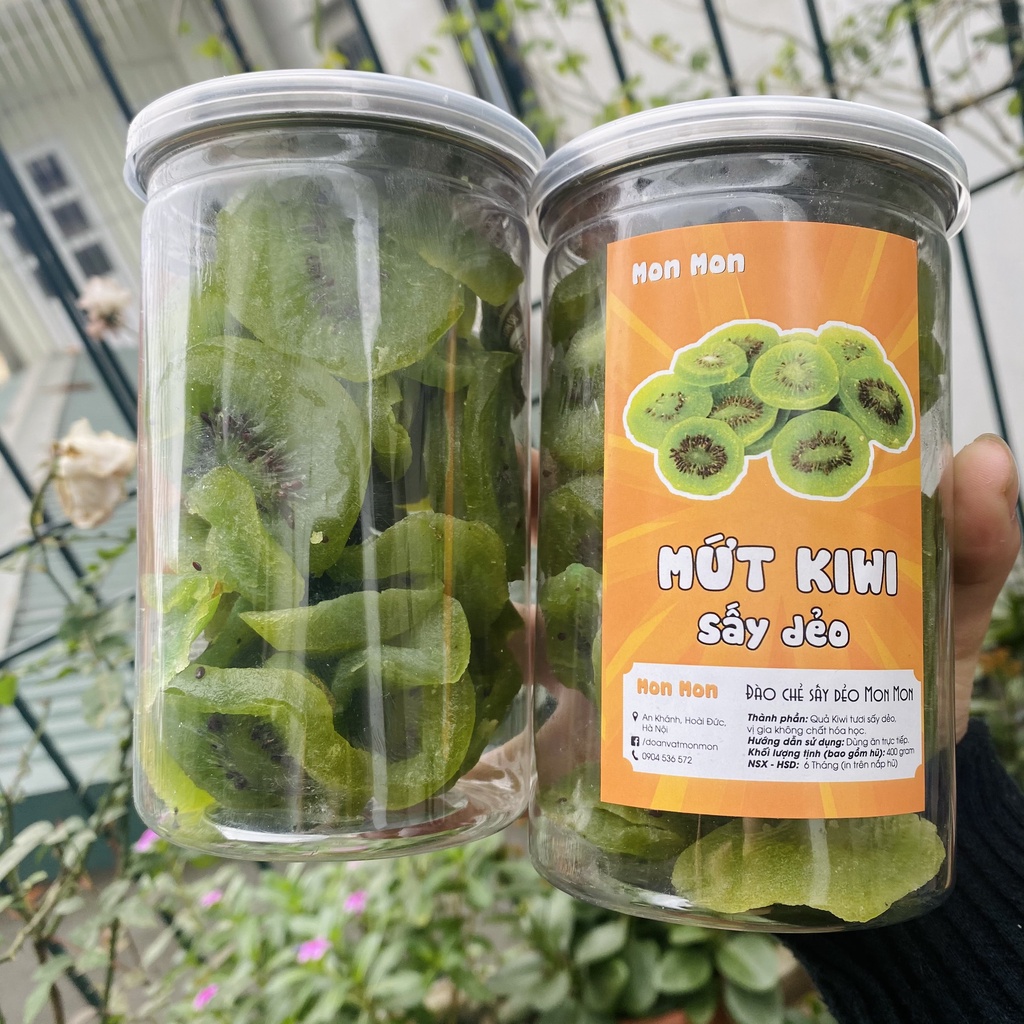 KIWI SẤY DẺO - 400gr - Monmon Food - Đồ Ăn Vặt Hà Nội