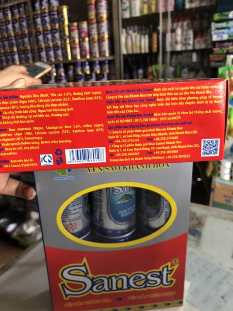 DaNước Yến Sào Khánh Hoà Sanest 190ml (1lốc *6lon)