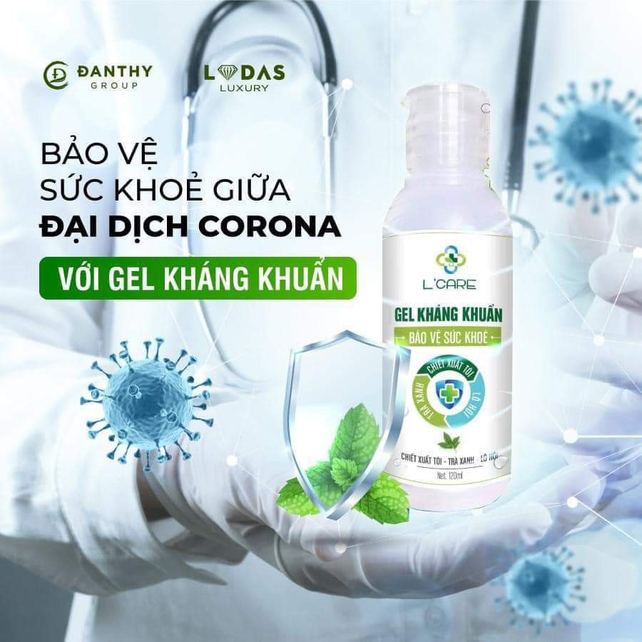 Xịt, gel kháng khuẩn L'CARE 120ml