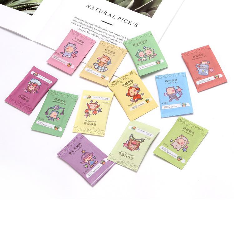 Túi Thơm Mini 12 Cung Hoàng Đạo Để Tủ Quần Áo, Giày Dép