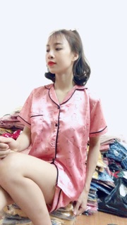 Đồ Bộ Lụa Satin Đùi