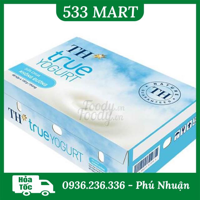 HỎA TỐC HCM Thùng 48 hộp Sữa chua ăn Th True Milk Không đường Ít đường Có