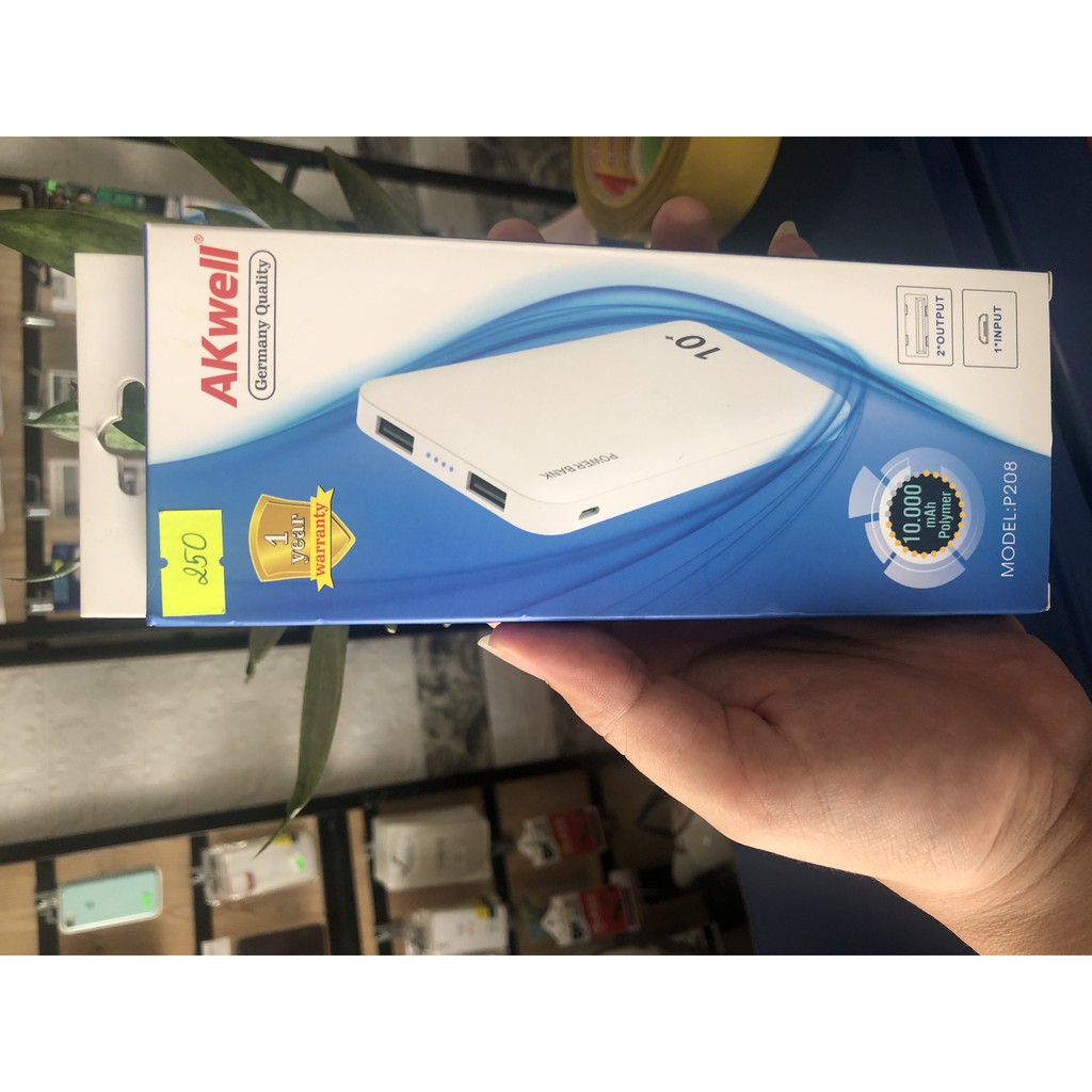 Sạc dự phòng chính hãng AKwell 10.000mAh