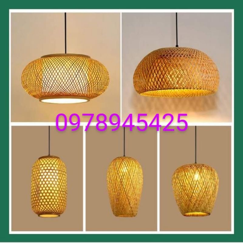 Đèn tre đèn mây tre đèn lồng tre để bàn đẹp LH shop tư vấn thêm mẫu