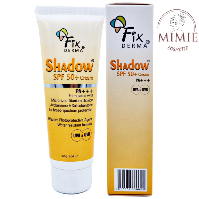 Kem Chống Nắng Fixderma SPF50+ (75g) - Kem Chống Nắng Shadow Cho Da Mặt Và Toàn Thân