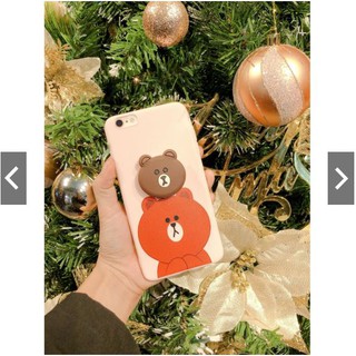 Ốp lưng iphone - Ốp lưng gấu + Thỏ + Tặng Popsocket - cho iphone 5 5s 6 6s 6plus 6sPlus 7Plus 8Plus