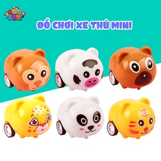 Đồ chơi Xe thú mini chạy cót, dễ thương, đáng yêu cho bé