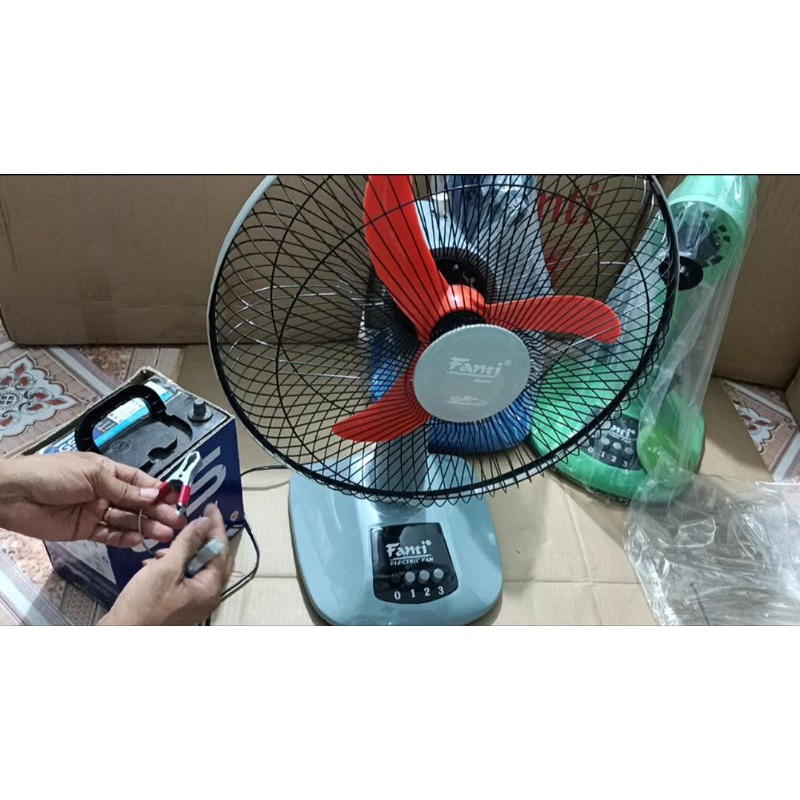 Quạt Kẹp Bình 12v, Sải Cánh 40cm, Thương Hiệu Fanti, Bảo hành 12 tháng