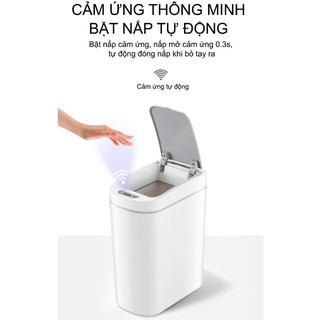 THÙNG RÁC CẢM ỨNG thông minh tự động mở nắp NINESTARS