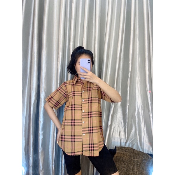 Áo sơ mi from rộng giấu quần siêu hot nhà e_Ảnh thật 100%