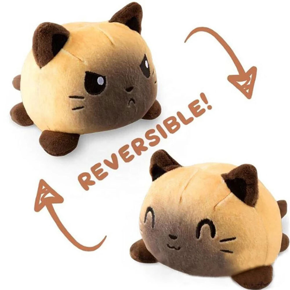 【sweet】8 colors children cartoon Cute Reversible Flip Cat Plush Toy Kids Doll Toys