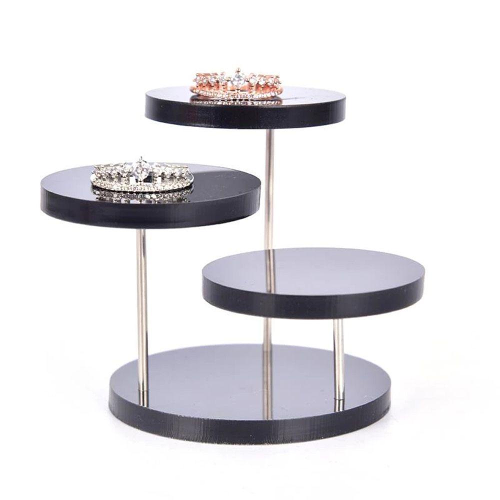 YIYU Trưng bày đồ trang sức giá đỡ khay trưng bày dây chuyền cổ điển vòng tay nhẫn acrylic trong suốt hiển thị trường hợp