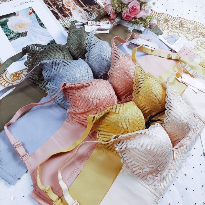 [Q7] Áo Lót Định Hình Ren 3D Siêu Đẩy 4CM-Đệm Hơi Siêu Mềm- Nâng Ngực,Tạo Khe Siêu Đỉnh có video Shop tự quay ạ