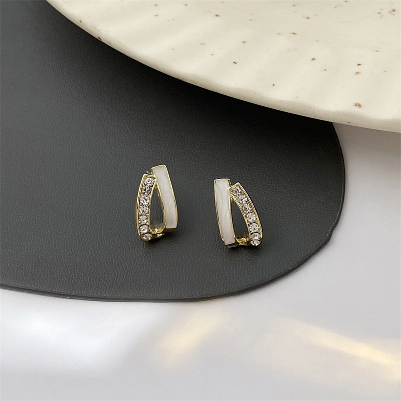 Khuyên Tai Kim Bạc S925 2022 Phong Cách Hàn Quốc Sang Trọng Cho Nữ F670