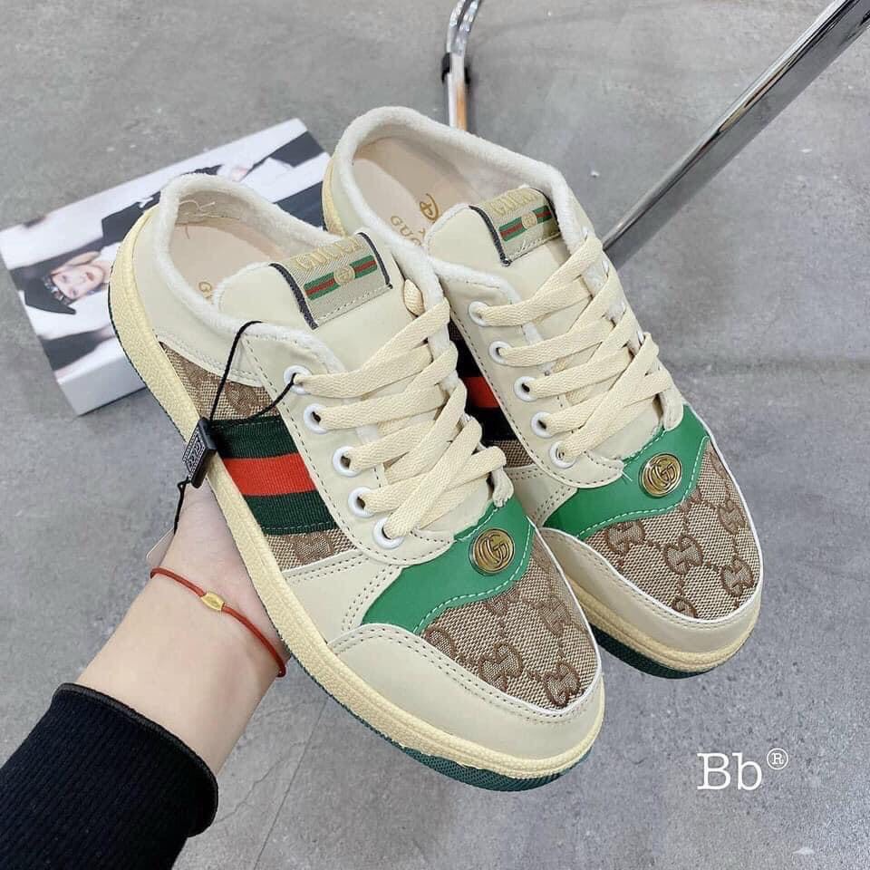 Giày sục thể thao gucci nữ lót lông mẫu mới hot hit