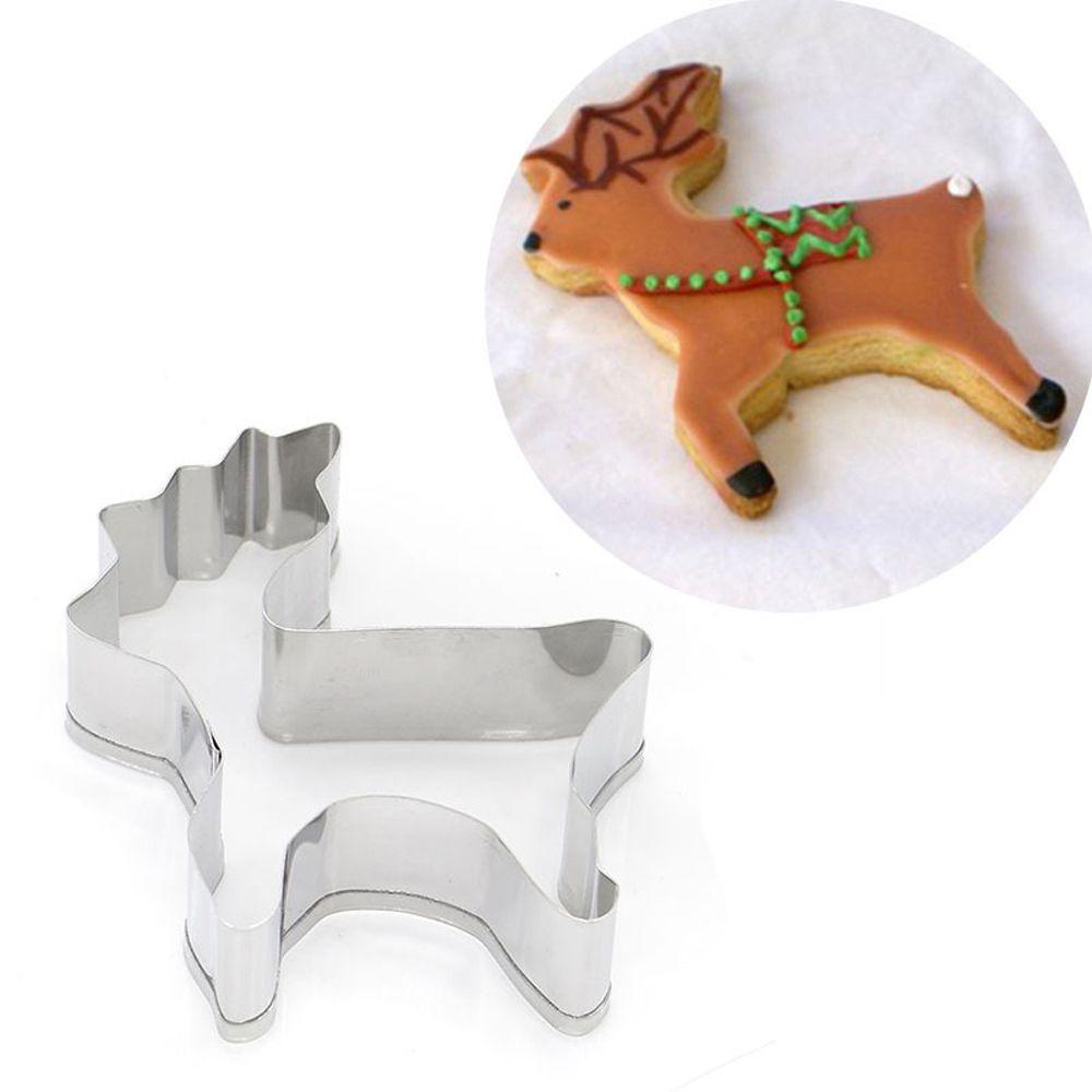 Set 1 / 2 Khuôn Cắt Bánh Quy Bằng Thép Không Gỉ Chủ Đề Giáng Sinh