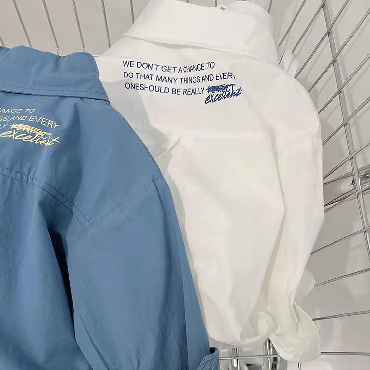 Áo Sơ Mi Tay Dài Phong Cách Phương Tây Thời Trang Xuân Thu Mới 2022 Dành Cho Bé Trai