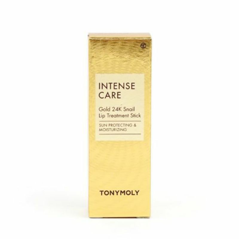 Son dưỡng tái tạo môi, chống nhăn và khô môi ốc sên vàng 24k Tonymoly INTENSE CARE GOLD 24K SNAIL LIP TREATMENT STICK