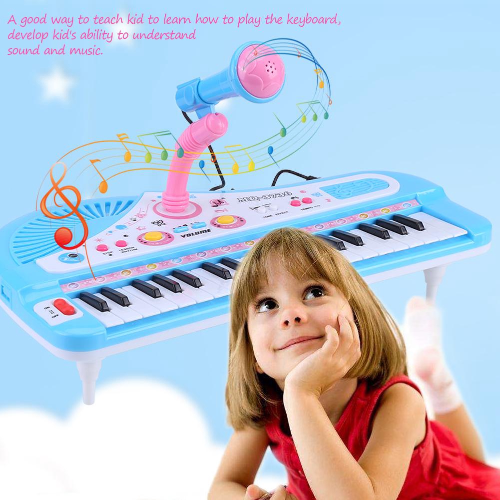 ★Đàn Piano Điện Tử 37 Phím + Micro Cho Bé